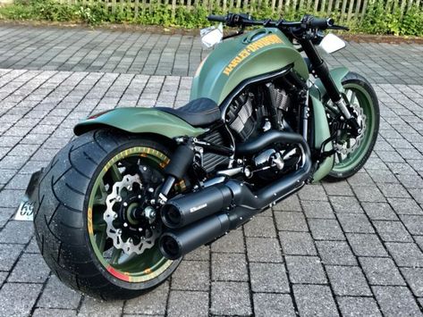 ▷ Review of Harley Davidson Night Rod price "Denim", built by 69 Customs from Germany ... Are you ready? - Discover it! ▷▷ Night Rod Custom, Vrod Custom, V Rod Custom, Harley Davidson Night Rod, Green Motorcycle, Harley Davidson Road King, Мотоциклы Harley Davidson, Custom Street Bikes, Мотоциклы Cafe Racers