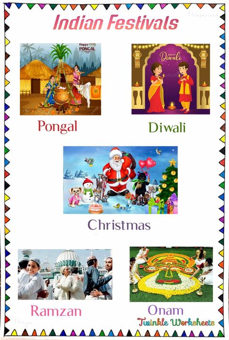 This worksheet is about learning the important festivals of India. Have fun learning with us!. Indian Festivals Worksheets For Kids, Festival Worksheets For Grade 1, Festival Chart For School, Indian Festivals School Project, Festivals Of India Chart For Kids, National Festivals Of India Chart, Indian Festivals Chart, Festivals Of India Worksheet, National Festivals Of India