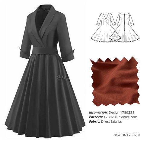 Medieval Dress Patterns Free, Coat Dress Pattern, Simple Sewing Clothes Patterns, Sewing Formal Dress, Academia Sewing Pattern, Pdf Sewing Patterns Free Women, Winter Dress Pattern Free, Gown Patterns For Women, Vintage Dress Patterns Free