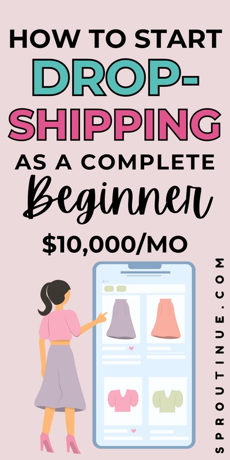 Are you a beginner looking to get into dropshipping but don't know where to start? Here's how to make money dropshipping as a complete beginner. Start Dropshipping Business, Drop Shipping Business For Beginners Amazon, How To Start Dropshipping For Free, How To Dropship, How To Start A Drop Shipping Business, How To Dropship With No Money, Dropshipping Checklist, What Is Dropshipping, How To Start Dropshipping Business