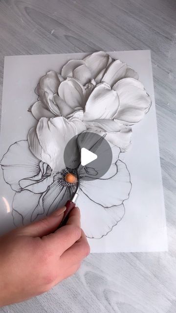 Texture Painting Techniques, Sculpture Art Projects, Drywall Art, Easy Flower Painting, Easy Painting Ideas, Canvas For Beginners, Plaster Sculpture, Diy Abstract Canvas Art, Abstract Art Diy