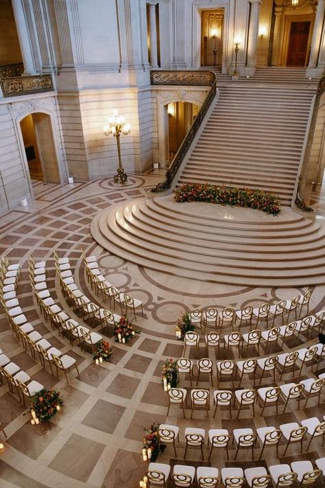 plan-a-wedding-at-San-Francisco-City-Hall San Fran Wedding, City Hall Wedding San Francisco, San Francisco Wedding City Hall, Sf City Hall Wedding, Sf City Hall, San Francisco City Hall Wedding, Paper Rings, Mediterranean Wedding, Plan A Wedding