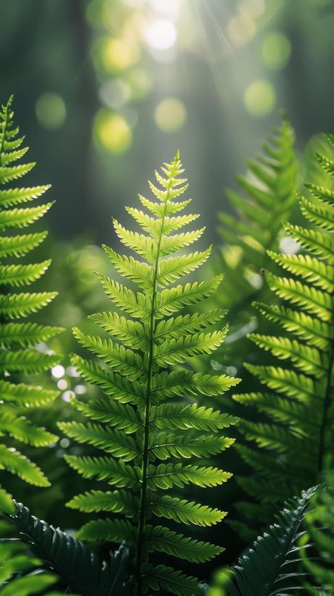 AI generated Green Fern Leaf Amid Forest Fern Aesthetic, Forest Vegetation, Oregon Nature, Fern Forest, Forest Plants, Fern Leaf, Green Earth, Leg Sleeve, Forest Garden