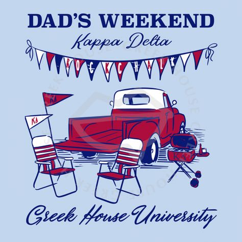 Dads Weekend Shirts Sorority, Sorority Parents Weekend, Aoii Shirts, Dads Weekend, Diamond Shirt, Sorority Themes, Parents Weekend Shirts, Kappa Delta Sorority, Parents Weekend