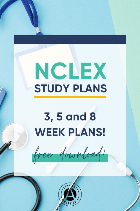 Not sure how to focus your studying for NCLEX? Click here to download free study plans for 3, 5 and 8 weeks. Nclex Study Plan Calendar, Nclex Study Plan Calendar 4 Weeks, Nclex Next Gen Study Plan, Nclex Study Schedule, Archer Nclex Review, Study Calendar, Nclex Study Plan, Nclex Pn, Good Study Habits