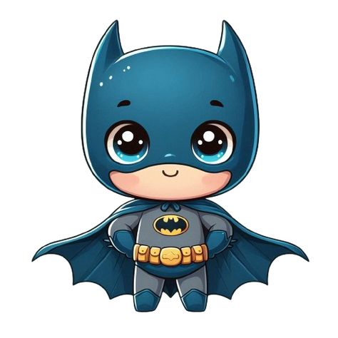 #cute#batman#baby#imagem Batman Bebe, Batman Cute, Batman Illustration, Batman Baby, Cute Batman, Chibi Marvel, Baby Batman, Baby Spiderman, Pokemon Stickers