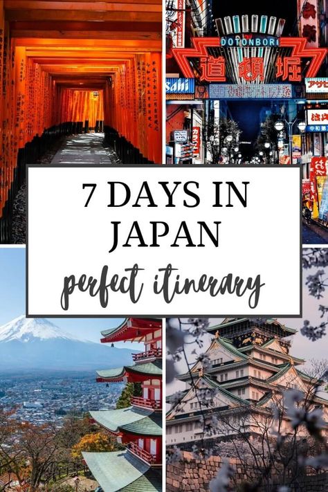 8 Day Itinerary Japan, 1 Week Japan Itinerary, Japan 7 Day Itinerary, Japan Itinerary 8 Days, 7 Days In Japan, Japan 5 Days Itinerary, 7 Days In Japan Itinerary, Japan And South Korea Itinerary, 7 Day Japan Itinerary