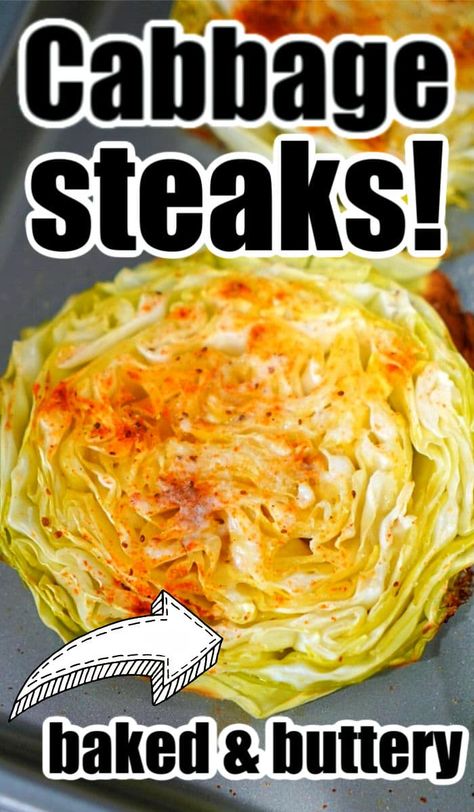 Cabbage Sliced And Baked, Cabbage Patties Baked, Baked Cabbage Slices, Cabbage Slices In Oven, Baked Cabbage Recipe, Cabbage Stakes, Baked Cabbage Recipes Ovens, Cabbage Steaks In Oven, Oven Baked Cabbage