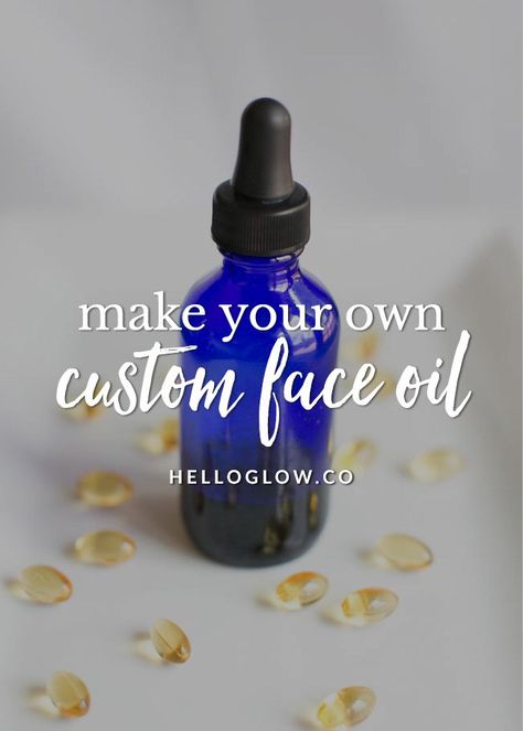 How to Make a Custom DIY Face Oil (With Just 2 Ingredients) Diy Face Oil, Face Oil Recipe, Hello Glow, Diy Facial, Essential Oils For Skin, Diy Skincare, Homemade Face Masks, Homemade Face, Best Essential Oils