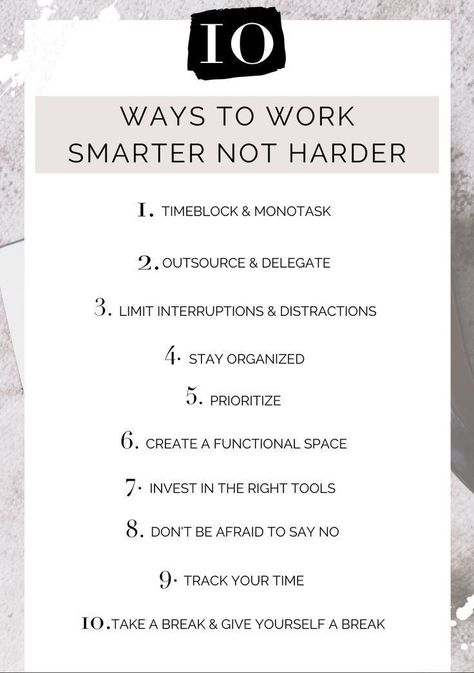 How To Work Smarter Not Harder, Get To Work, Supervisor Tips First Time, Working Genius, Professional Development Goals, Workplace Productivity, Organizing Time Management, Work Smarter Not Harder, Work Goals