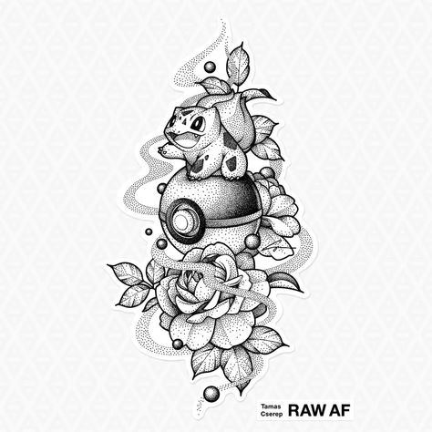 +500 Tattoo Designs | tattoo ideas | Amazing tattoo | Trendy tattoo designs. tattoos tattoo designs Tattoo ideas tattoo artist Tattoo inspiration Tattoo art Tattoo ink Tattoo cover up tattoo style Dotwork Pokémon / Bulbasaur tattoo design with floral decoration. Free to download and use, link in the comments! Hope you'll like it. pin source: leegoossenslg Source by leegoossenslg Bulbasaur Drawing, Bulbasaur Tattoo, Pokemon Sleeves, Dotwork Tattoo Mandala, Pokemon Bulbasaur, Pokemon Sketch, Tattoo Outline Drawing, Muster Tattoos, Pokemon Tattoo