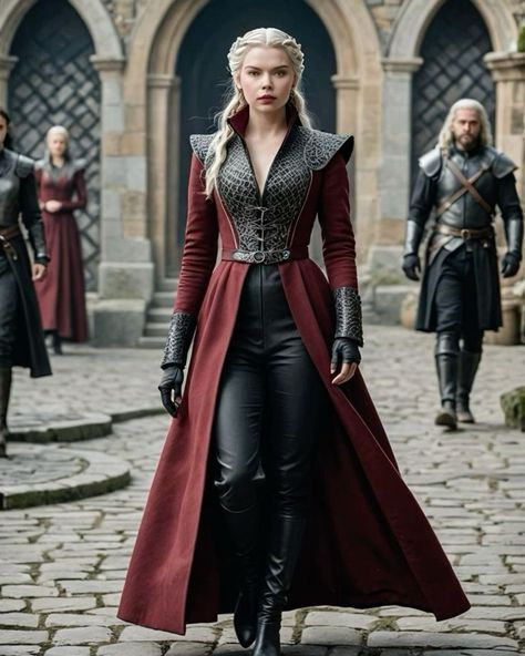 #fanfiction Daenerys Targaryen Outfits, Westeros Fashion, Laena Velaryon, Game Of Thrones Dress, Game Of Thrones Outfits, The Iron Throne, Armor Dress, Dragons Clothes, Daemon Targaryen