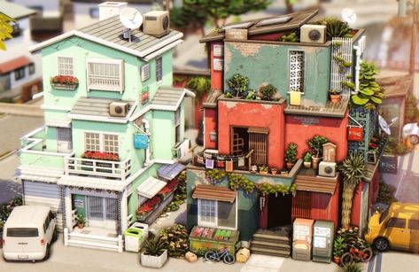 Sims 4 Indian House, Japanese Suburban House, Sims 4 Tomarang, Sims 4 Asian Build, Tomarang House The Sims 4, Japanese Home Sims 4, Traditional Japanese House Sims 4, Mt Komorebi, Sims 4 San Myshuno Apartment