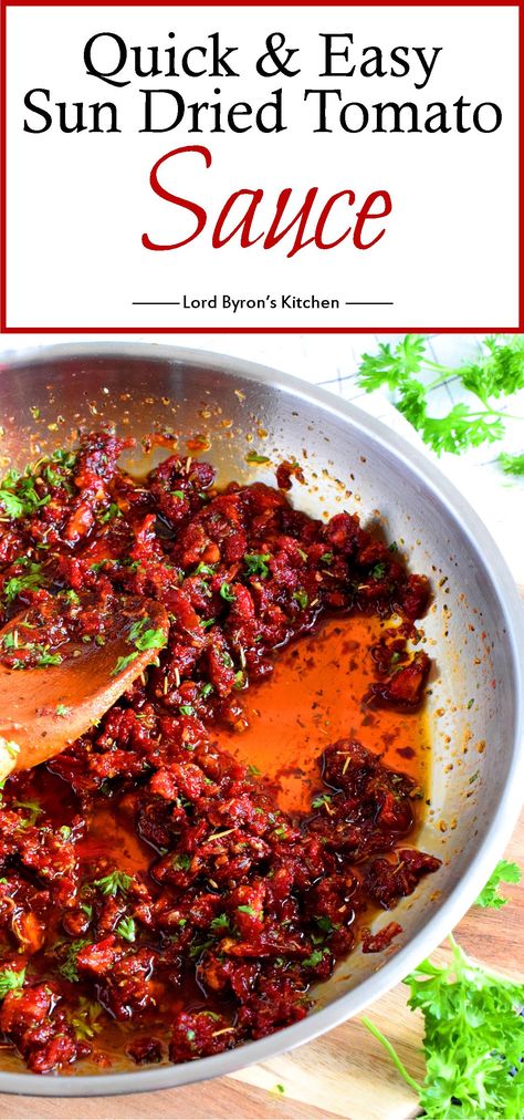 Sundried Tomato Recipes, Sun Dried Tomato Sauce, Tomato Pasta Sauce, Easy Meal Ideas, Tomato Pesto, Lord Byron, Tomato Pasta, Sweet Sauce, Tomato Recipes