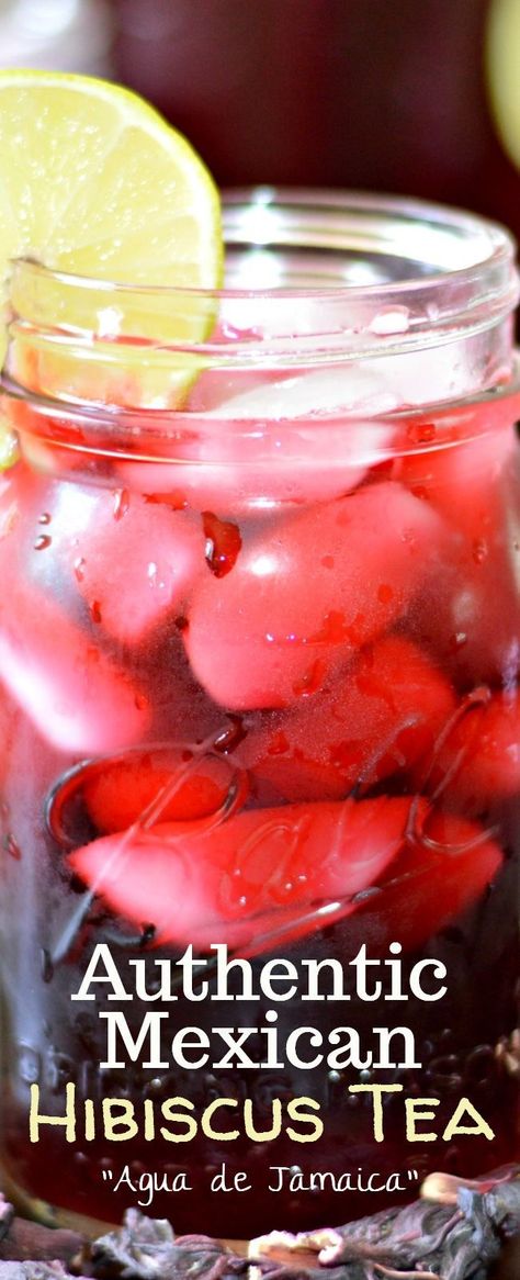 Jamaica Mexican Drink, Drinks For Potluck Parties, Jamaica Juice Recipes, Mexican Juice Recipes, How To Make Jamaica Drink, Hibiscus Water Benefits, Jamaica Drink Recipe, Aguas Frescas Mexicanas Recipes, Jamaica Juice