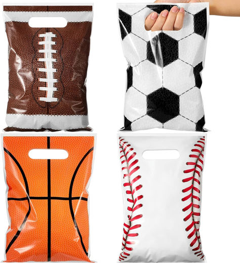 100 Pcs Football Sports Party Favor Bags Soccer Candy Gift Bags, Plastic Goodie Treat Bags Bulk with Handles for Baseball Basketball Theme Event Gift Bag Birthday Supplies Decorations #ad #born2ball #borntwoball #ball #sportsparty #born2ballparty #borntwoballbirthdayparty #2ndbirthday #2ndbirthdayparty #2ndbirthdaypartyideas #2ndbirthdaypartysupplies #partyfavorbags Sports Goodie Bags, Sport Themed Birthday Party, Sports Theme Birthday Party, Soccer Party Favors, Baseball Party Favors, Basketball Party Favors, Candy Gift Bags, Football Party Favors, Gift Bag Birthday