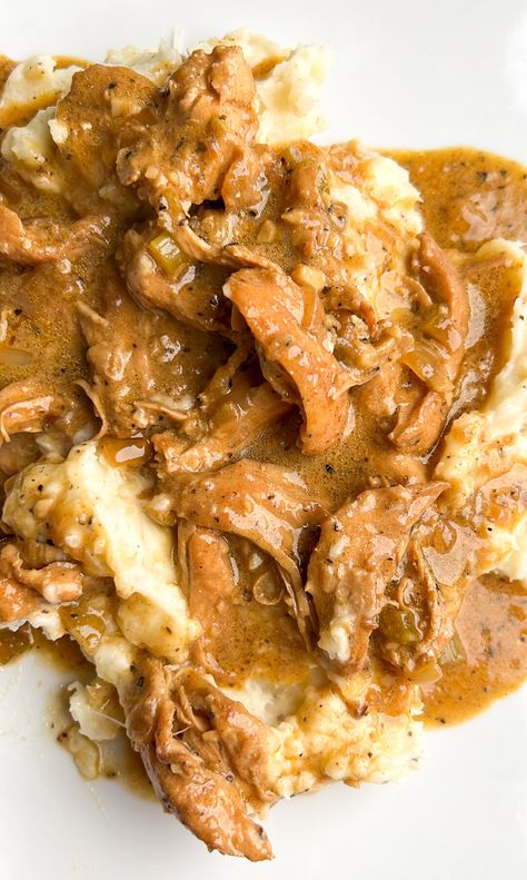 Smothered Chicken and Gravy - Bad Batch Baking - Restaurant Copycat Recipes & Family Favorites Smothered Chicken Over Mashed Potatoes, Crockpot Rice And Gravy, Smothered Chicken And Gravy Crockpot, Smothered Chicken And Gravy Stovetop, Smothered Chicken Breast With Gravy, Smothered Chicken And Potatoes, Smothered Chicken Crockpot Slow Cooker, Instant Pot Smothered Chicken, Chicken Brown Gravy