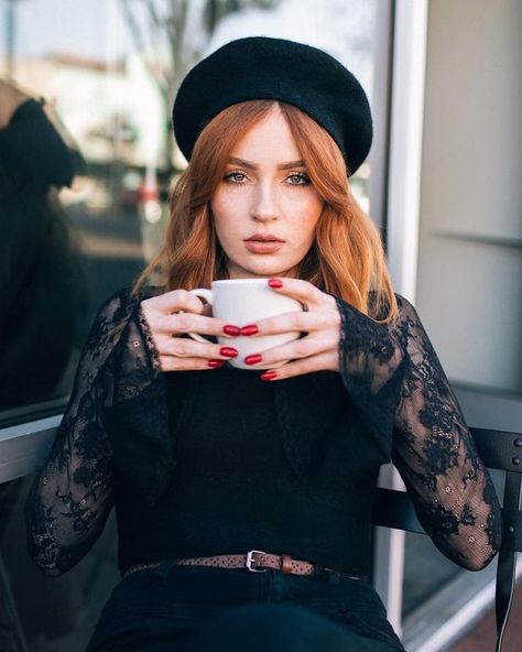 Danielle Victoria Perry, Danielle Perry, Danielle Victoria, Redhead Characters, Having Coffee, Red Hair Inspo, Redhead Models, Red Hair Woman, Ginger Girls