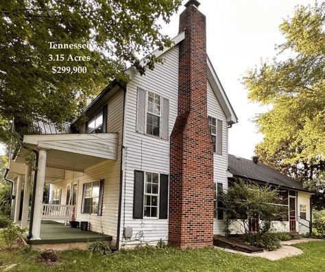 Early 1900s Farmhouse, 1900 House, Tennessee Farmhouse, 1930s Farmhouse, Tennessee Homes For Sale, 1900 Farmhouse, Storm Cellar, Life Dreams, American Farmhouse