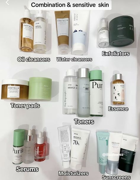 Best Korean Cleanser, Best Skincare Brands, Combination Skin Routine, Skincare Recommendations, Skincare For Combination Skin, Korean Skin Care Secrets, Skincare For Oily Skin, Oily Sensitive Skin, Korean Beauty Secrets