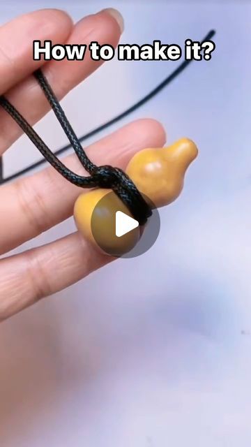 btyhjewelry on Instagram: "How to make it? Tie a Hulu pendant!#foryou #fyp #craft #diy #diycrafts #knot #pendant #handmade" Instagram, Pendant Knot, Jewelry Knots, Craft Diy, Make It, Knot, Pendant, On Instagram