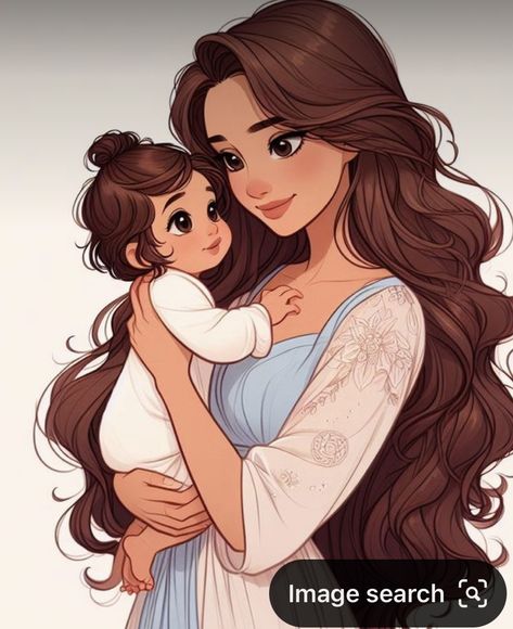 Mom Characters, Disney Princess Artwork, Meaningful Drawings, Mom Art, Fair Use, Girly Art Illustrations, Disney Princess Art, Princess Art, Dreamy Art