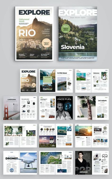 Indesign Travel Magazine, Booklet Cover Page Design, Travel Magazine Layout Design Templates, Travel Magazine Cover Ideas, Poster Magazine Design, Magazine Cover Travel, Cover Magazine Ideas, Magazine Back Cover Design, Travel Magazine Cover Design