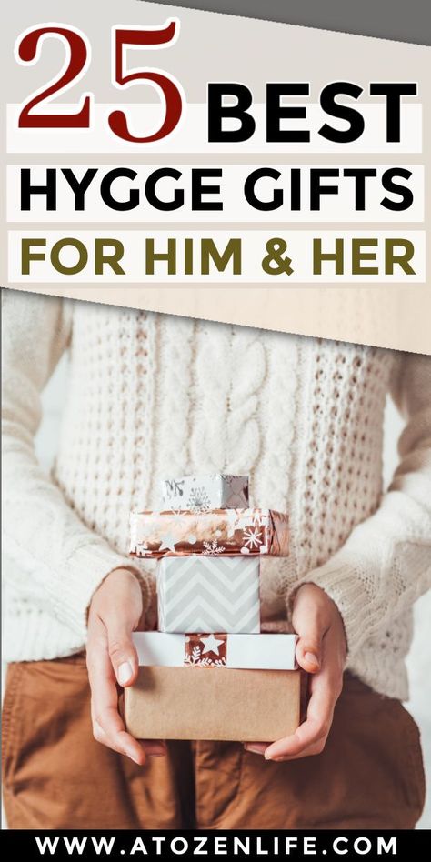 A list of the best hygge gifts for him & her for Christmas gift ideas that are simple & unique Hygge Gift Ideas, Gift Ideas For Families, Goft Ideas, Cozy Gift Ideas, Hygge Gift Basket, Christmas Hygge, Hygge Living, Minimalist Kids, Hygge Gifts