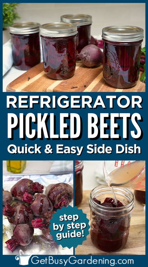 Making your own pickled beets in the fridge is a surprisingly simple process. You can use them fresh from your garden, the grocery store, or farmer’s market. I'll show you how to make refrigerator pickled beets that will impress your taste buds, and add a pop of color to your plate. Old Fashioned Pickled Beets Recipe, Easy Pickled Beets, Refrigerator Pickled Beets, Canned Pickled Beets, Canning Beets, Pickled Beets Recipe, Pickled Vegetables Recipe, Beets Recipe, Home Canning Recipes