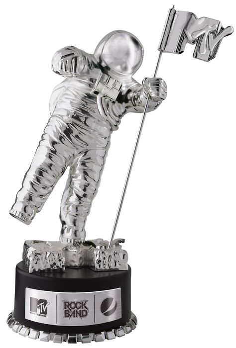 The moonman is giving to the winner  at the MTV Music Awards Mtv Awards Trophy, October Journal, Mobo Awards, Mtv Music Awards, World Music Awards, Red Carpet Party, Awards Viewing Party, Mtv Music, Party Tickets