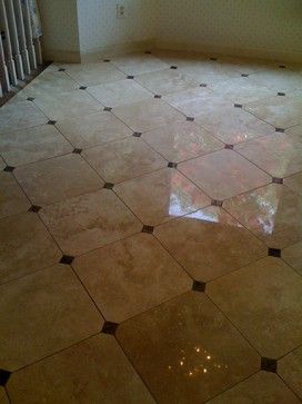 Diamond Pattern Floor Tile Design with all 4 corners clipped with 2 x 2 accents tile. Pattern Floor Tile, Kitchen Floor Tile Patterns, Gray Apartment, Flor Tiles, Trendy Flooring, Palazzo Versace, Bedroom Remodeling, Guest Bedroom Remodel, Kids Bedroom Remodel