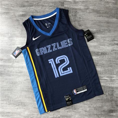 Ja Morant Jersey, Memphis Grizzlies Jersey, Best Nba Jerseys, Grizzlies Jersey, Basketball Jersey Outfit, Stephen Curry Jersey, Nike Nba Jerseys, Basketball Clothing, Basketball Uniforms Design