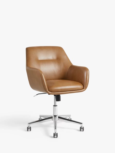 Swivel chairs are back – shop our favourites John Lewis Office Chair, Brown Office Chair, Dial Phone, Mid Century Office Chair, Swivel Dining Chairs, Small Home Offices, Swivel Chairs, Swivel Accent Chair, Swivel Office Chair