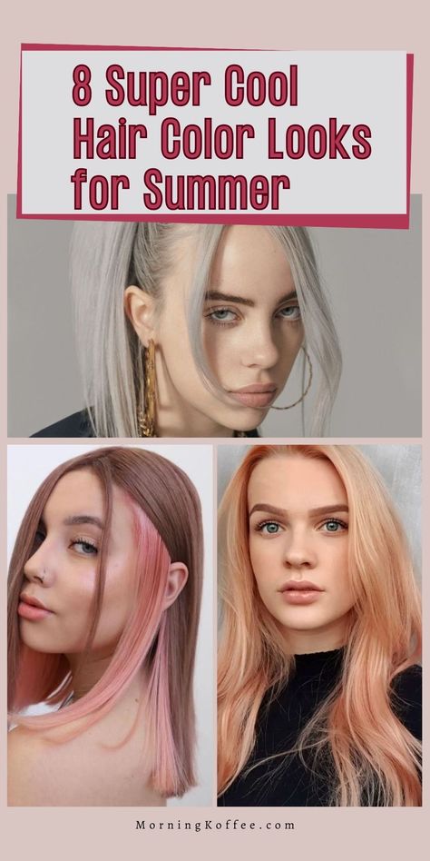 rendy hair color ideas for summer form fairy pink hair color to magenta blonde hair color. These are best 8 hair color ideas o ry out thi summer 2023. Cut Short Hairstyles, Color Ideas For Short Hair, Hair Spring, Cool Hair, Brunette Blonde, Ideas For Short Hair, Hair Color Pink, Hair Color And Cut, Fluffy Hair