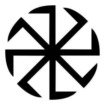 Image Details ISS_17654_07285 - Slavic slavonis symbol Kolovrat sign sun icon black color Slavic Sun Symbol, Slavic Paganism Symbols, Slavic Symbols, Slavic Tattoo, Slavic Paganism, Sun Icon, Sun Symbol, Slavic Mythology, Neck Tattoos Women