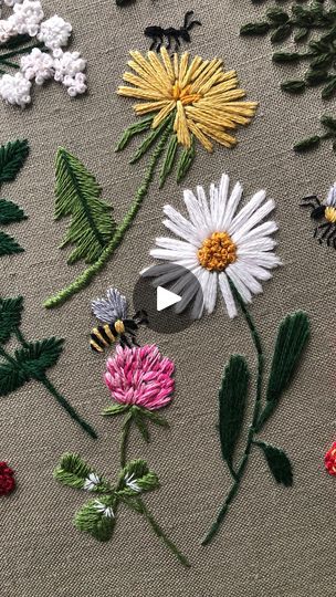 1.9K views · 901 reactions | 🐝 You might have noticed that I add bees into my embroideries quite often. Well, the thing is that I love stitching bees because they remind me of how important nature is.   🍯 Bees help flowers grow by moving pollen around. They literally belong to each other. They are also vital for agriculture, as many crops depend on pollination by bees to produce fruits and seeds. Without bees, our food supply would be greatly reduced and that’s something I really admire.   When I stitch bees into my projects, it’s like a little celebration of their hard work and the beauty of nature 💛   #embroiderypatterns #embroiderydesigns #handstitched #embroidery #handembroidery #needlework #needlecraft #dmcthreads #instastitch #modernembroiderymovement #embroideryart #embroideryflo Flowers Ideas, Food Supply, The Thing Is, Modern Embroidery, Nerd Alert, Growing Flowers, The Thing, Embroidery Flowers, Embroidery Art