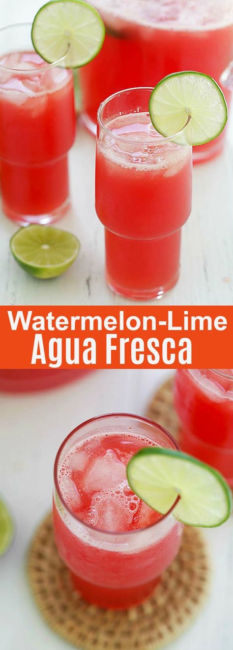 Watermelon Agua Fresca, Honey Glazed Ham, Watermelon Drink, Rasa Malaysia, Cooking Challenge, Summertime Drinks, Baked Shrimp, Dark Chocolate Cakes, Agua Fresca