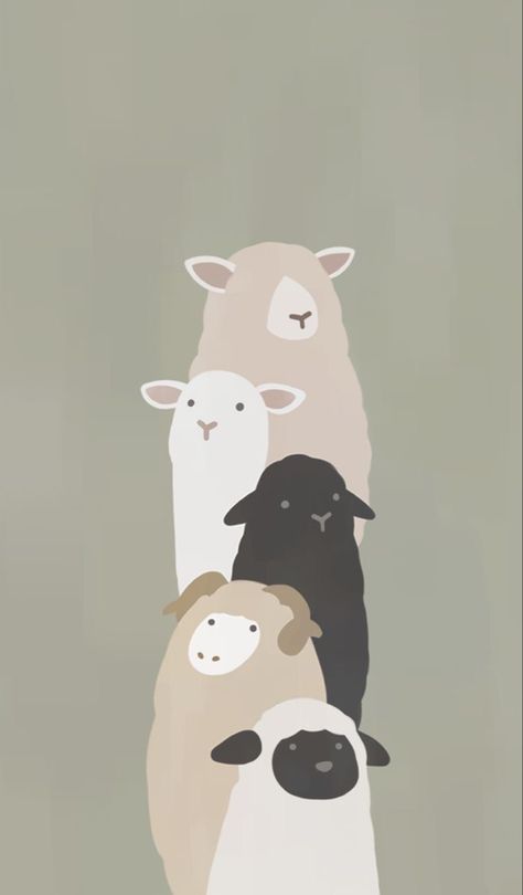 Line Theme, Sheep Drawing, Sheep Illustration, Watch Wallpapers, Brown Sheep, Images Design, Sheep Art, Cute Sheep, Cute Patterns Wallpaper