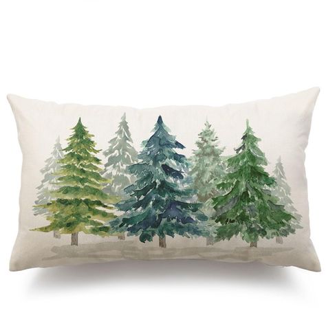 PRICES MAY VARY. Linen 🎄PACKAGE INCLUDES: one pillow cover, No Insert or Filler.Pattern is only on the front and no printing on the back. 🎄SIZE & MATERIAL: This pillow cover fits 12x20 inch insert, PLEASE NOTE: All of our pillow covers are made to ensure a snug fit. Each listing size refers to the pillow insert size and not the pillow cover size. To ensure the proper fit, we make all pillow covers slightly smaller (approximately 0.5" smaller) than the insert size. Made of 100% linen, soft and Christmas Tree Rustic, Black Christmas Tree, Vintage Fall Decor, Black Christmas Trees, Forest Print, Christmas Pillow Covers, Rustic Christmas Tree, Vintage Fall, Nature Forest