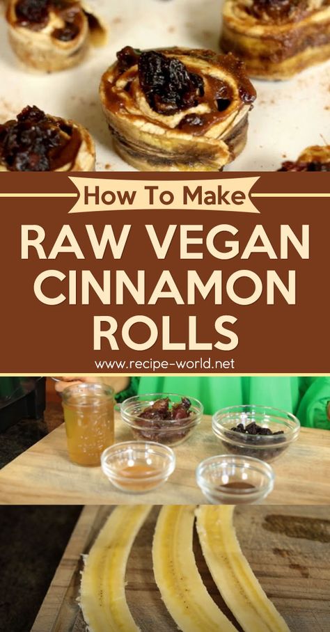 Raw Vegan Cinnamon Rolls Raw Vegan Rolls, Raw Food Dehydrator Recipes, Raw Lunch Recipes, Raw Vegan Snacks Easy, Raw Vegan Sweets, Raw Desserts Vegan, Healthy Raw Vegan Recipes, Fruititarian Recipes, Raw Vegan Dinners Easy