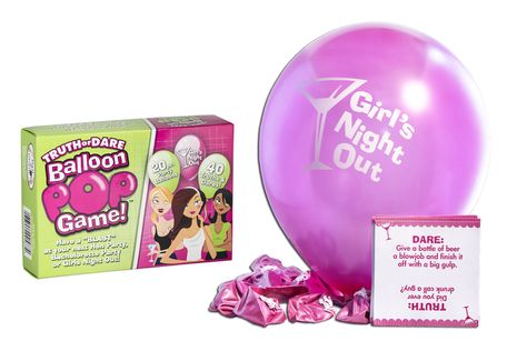 Truth or Dare Balloon Pop game! Balloon Pop Game, 20 Balloons, Pop Game, Balloon Games, Ball And Chain, Musical Chairs, Bachelorette Bachelor Party, Prank Gifts, Truth And Dare