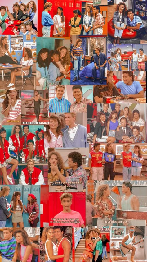 Saved By The Bell Wallpaper, Saved By The Bell Aesthetic, Saved By The Bell Party, Wall Collage Inspiration, 1990 Vibes, Phoebe Cates Paradise, Saved By The Bell Zack, Wanted Aesthetic, Zach Morris