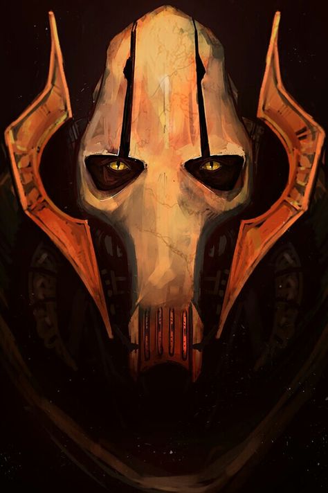 GENERAL GRIEVOUS General Grevious Wallpaper, General Grevious Art, General Grevious Clone Wars, General Grievous Wallpaper, General Grievous Art, Grievous Art, Star Wars Art Drawings, General Grievous, Star Wars Painting