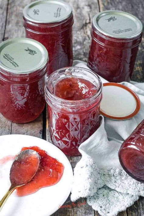 Rhubarb Jam Recipes Canning, Rhubarb Freezer Jam, Rhubarb Preserves, Blueberry Syrup Recipe, Rhubarb Jelly, Rhubarb Chutney, Pickled Beets Recipe, Rhubarb Jam Recipes, Fig Jam Recipe