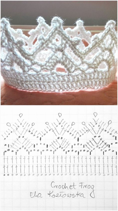 Crochet Tiara, Hantverk Diy, Crochet Crown, Mode Crochet, Pola Amigurumi, Crochet Design Pattern, Crochet Fashion Patterns, Fun Crochet Projects, Crochet Clothes Patterns