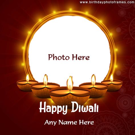 Shubh Deepawali Card with Name and Photo editor Happy Diwali With Photo And Name, Happy Diwali Photo Editing, Happy Diwali Images Hd Hindi, Happy Diwali Images Wishes, Diwali Greetings With Name, Diwali Wishes With Name, Happy Friendship Day Photos, Happy Diwali Cards, Happy Diwali Images Hd