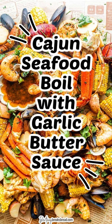 This Cajun seafood boil is the perfect recipe for a nice side for any lunch or dinner. Made with a delicious garlic butter sauce to drizzle on top, this seafood boil becomes the most decadent dish ever. Learn how to create this boil today! Cajun Seafood Boil Recipe, Seafood Boil Recipes Cajun, Crab Boil Recipe, Seafood Boil Recipe, Cajun Boil, Cajun Seafood Boil, Shrimp Boil Recipe, Cajun Seafood, Seafood Boil Recipes