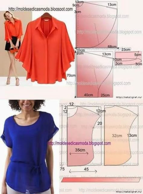 Áo Blu, Blouse Simple, Projek Menjahit, Skirt Diy, Sewing Blouses, Batwing Blouse, Sewing Tops, Sewing Dress, Blouse Pattern Sewing