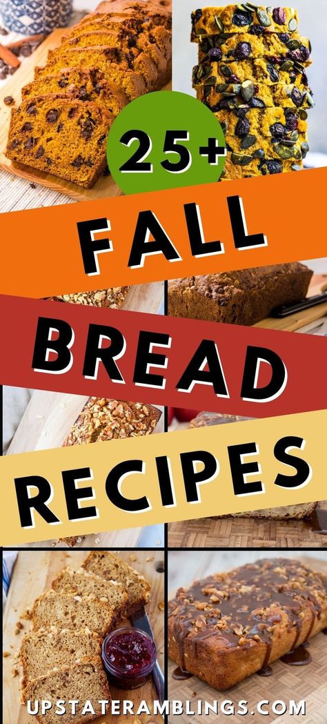 Thankful Bread, Fall Bread Loaves, Fall Bread Loafs, Christmas Loaves Recipes, Fall Loaf Bread Recipes, Seasonal Bread, Quick Breads For Fall, Desert Bread Loaf, Different Kinds Of Bread Recipes