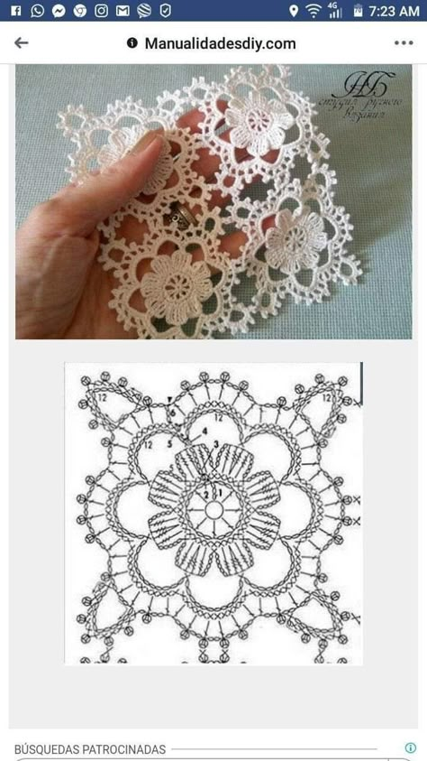 Crochet Square Doily Patterns, Crochet Lace Motifs Free Pattern, Lace Granny Square Pattern, Lace Granny Square Crochet, Granys Square Pattern, Crochet Lace Granny Square, Crochet Square Doily, Taplak Meja Crochet, Free Crochet Doily Patterns